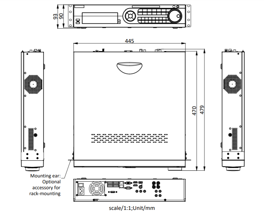 DS-8100HFH-K8產(chan) 品尺寸