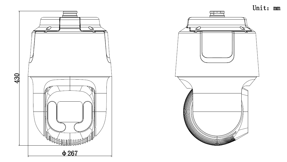 iDS-2DF8C453I5XS-A產(chan) 品尺寸 iDS-2DF8C453I5XS-A產(chan) 品尺寸