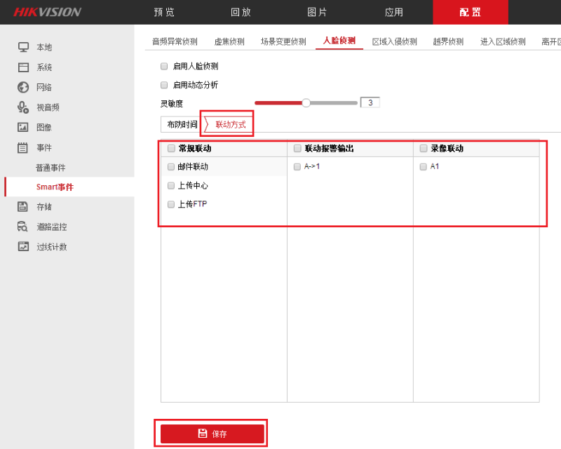 人臉偵(zhen) 測配置
