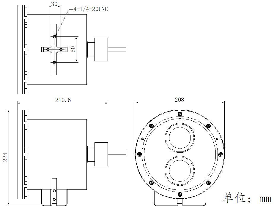 DS-2XC6245F-L產(chan) 品尺寸