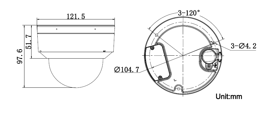 DS-2XD8D46F/HCD-IS(2.8mm)(B)產(chan) 品尺寸 DS-2XD8D46F/HCD-IS(2.8mm)(B)產(chan) 品尺寸
