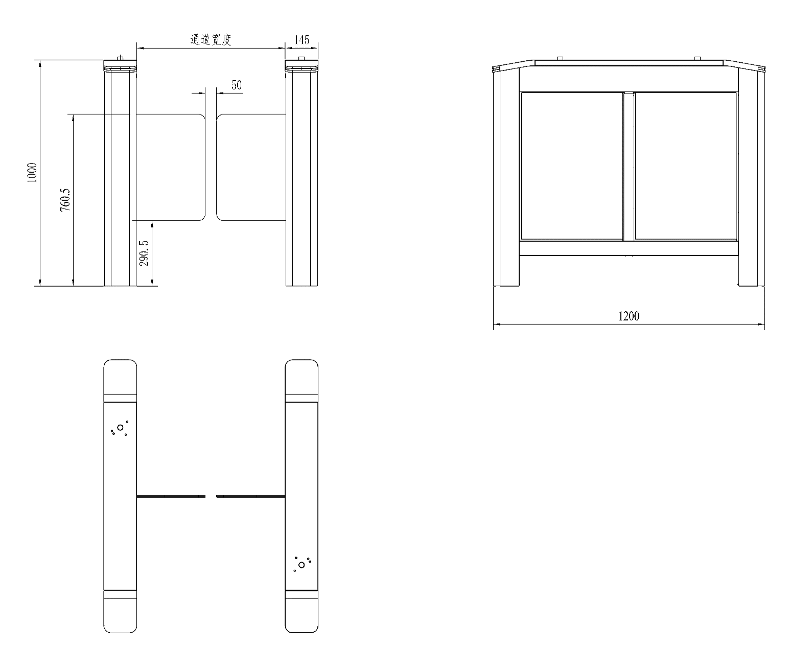 DS-K3B220L產(chan) 品尺寸