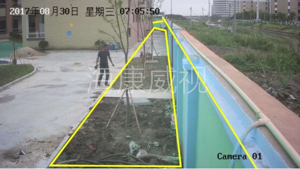 海康威視智能警戒攝像機劃線