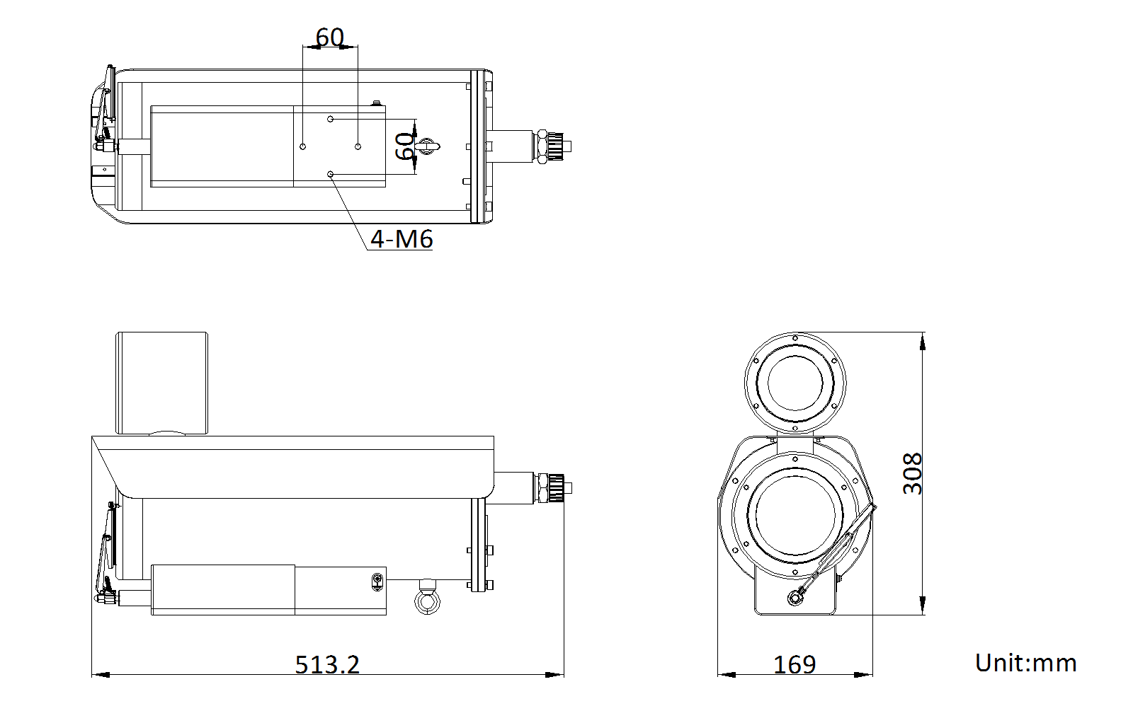 DS-2DB4237I-CWX產(chan) 品尺寸