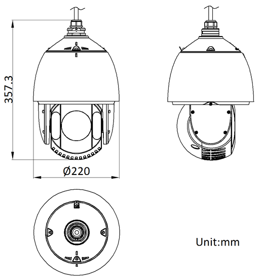 iDS-2DE7812MC-A(T5)產(chan) 品尺寸