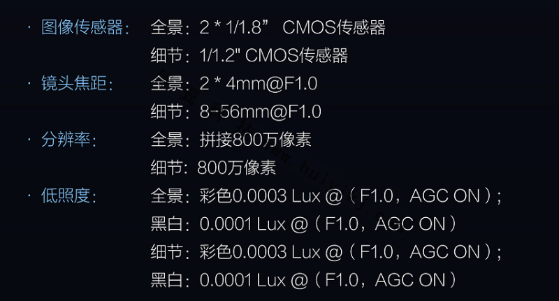 雙艙一體(ti) 機參數