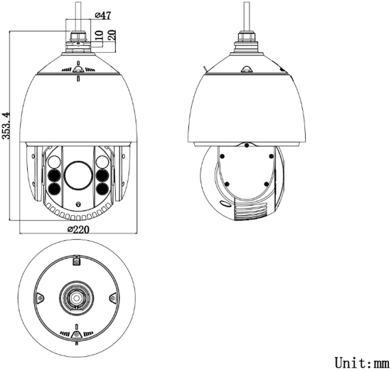 DS-2DF8225IH係列外形尺寸