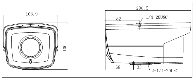 DS-2DF8225IH係列外形尺寸