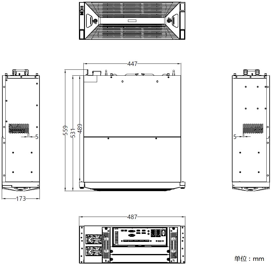 DS-96000N-H24R產(chan) 品尺寸