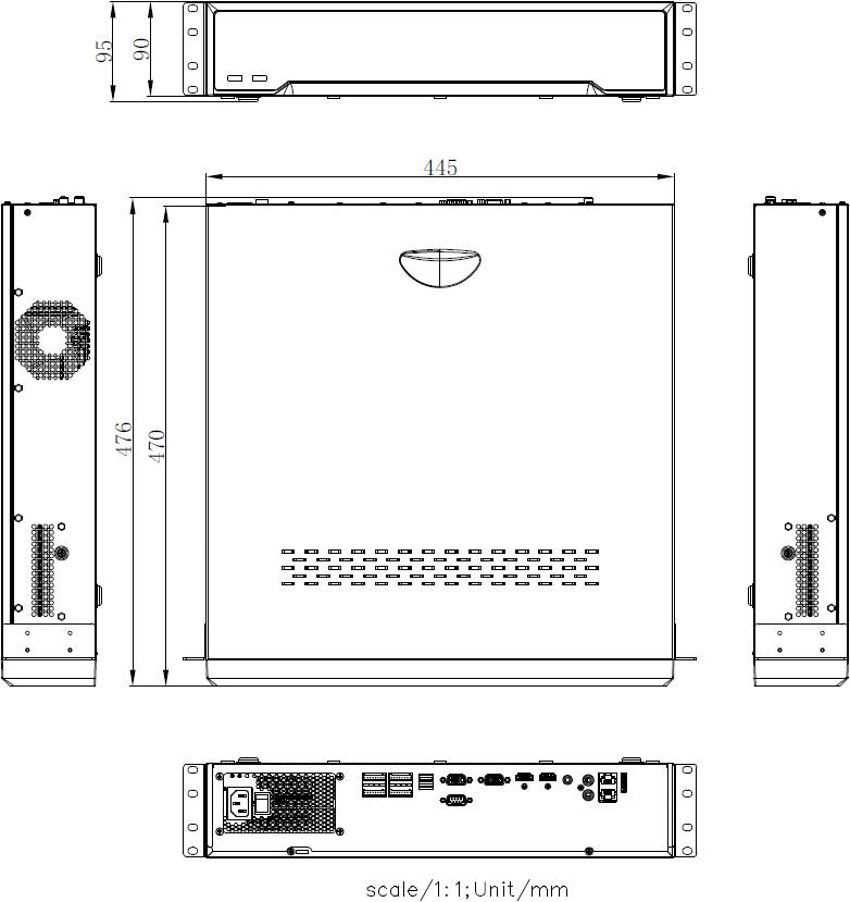 DS-6A16UD產(chan) 品尺寸