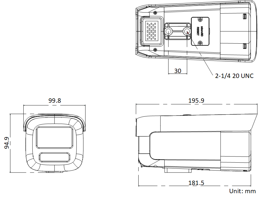 DS-2TD4228T-10/W產(chan) 品尺寸