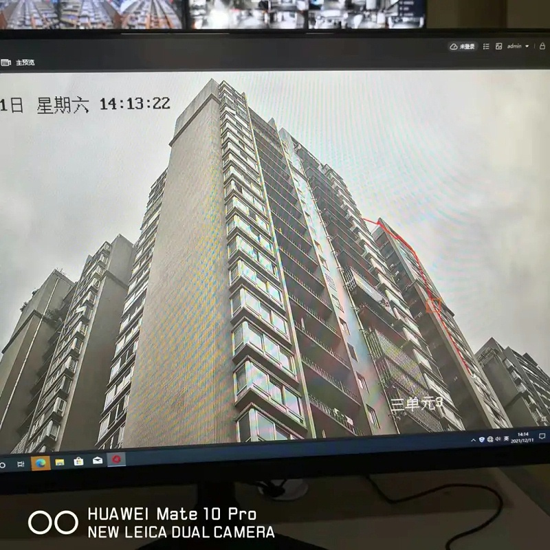 高空拋物係統安裝效果