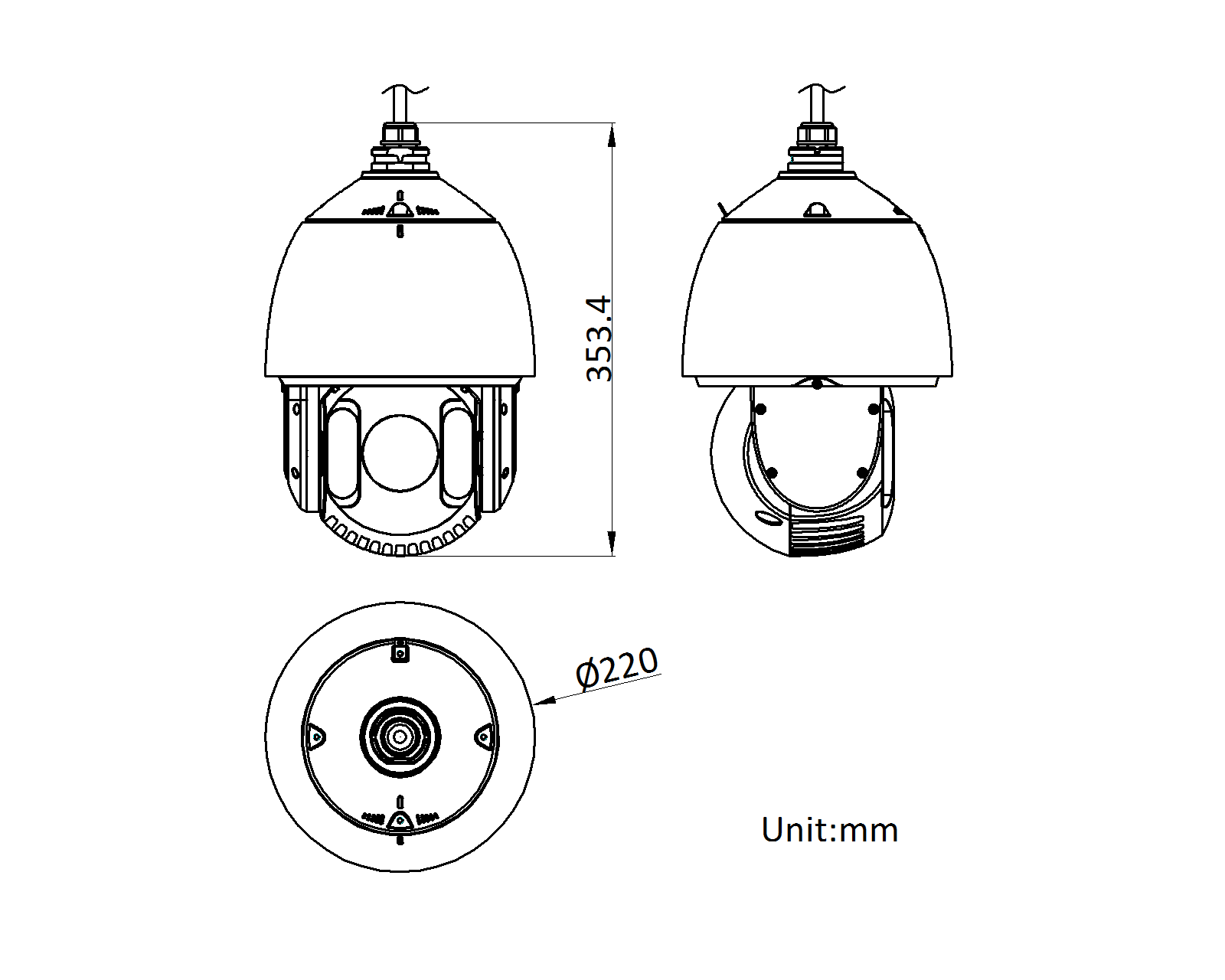 DS-2DE7430IW-A(T5)產(chan) 品尺寸