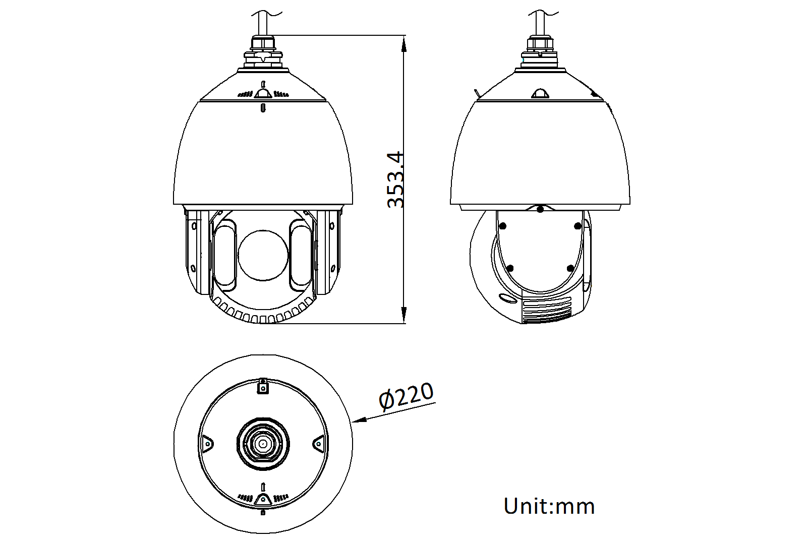 DS-2DE7423IW-AF(S6)產(chan) 品尺寸