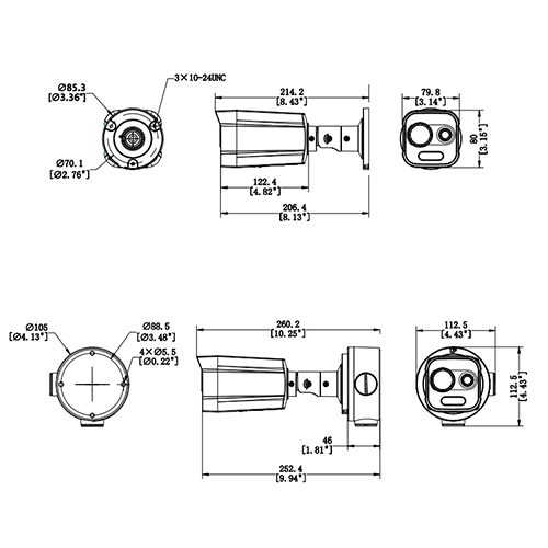 DS-2TD2608-1/QA產(chan) 品尺寸 DS-2TD2608-1/QA產(chan) 品尺寸