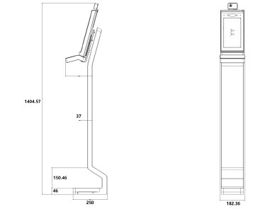 DS-K5604A-3XF/VI產(chan) 品尺寸 DS-K5604A-3XF/VI產(chan) 品尺寸