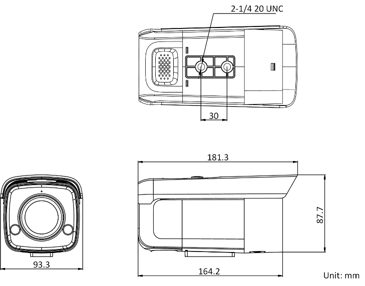 DS-2CD2T27(D)WDA3-L產(chan) 品尺寸