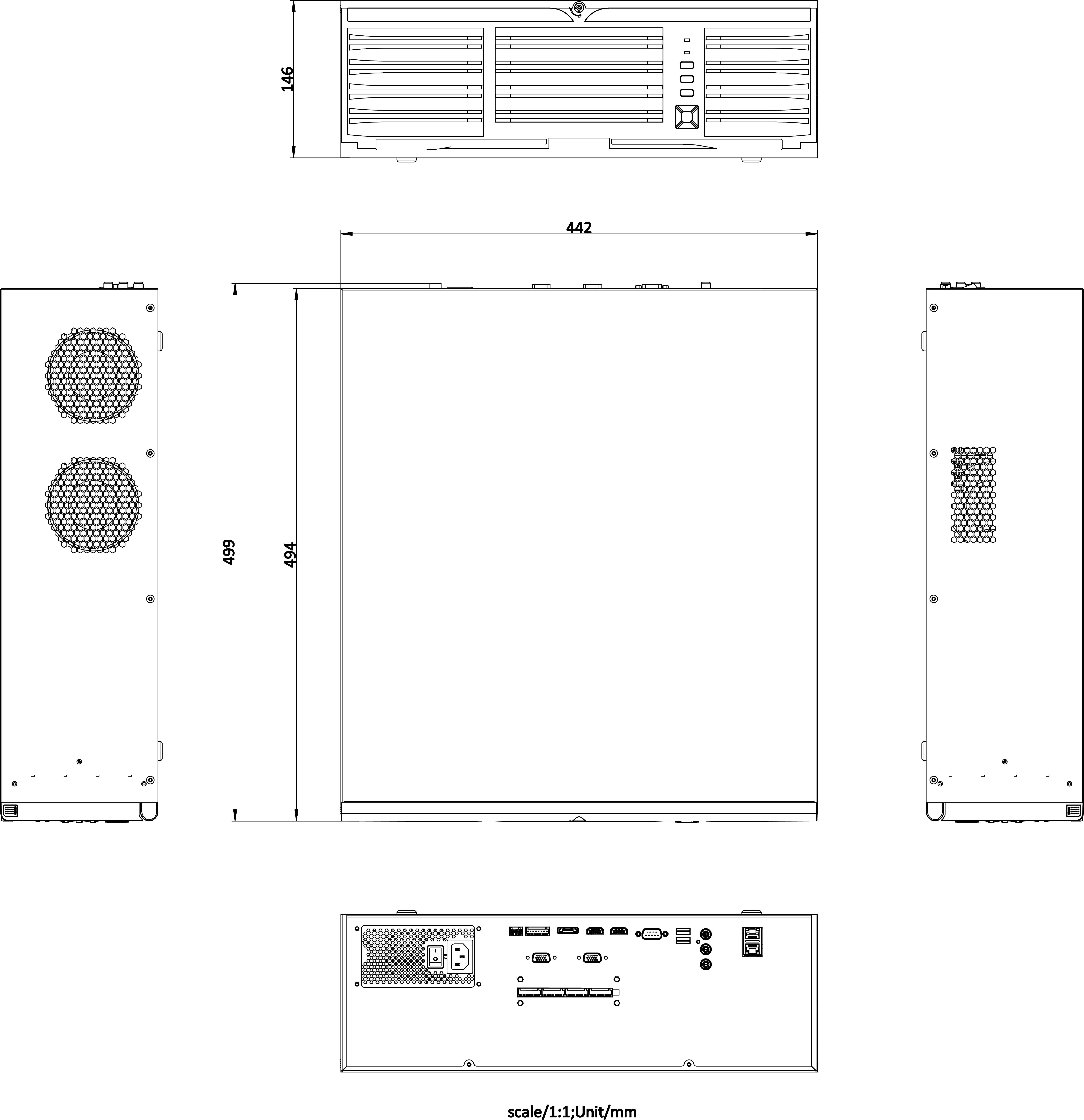 DS-96000N-M16產(chan) 品尺寸