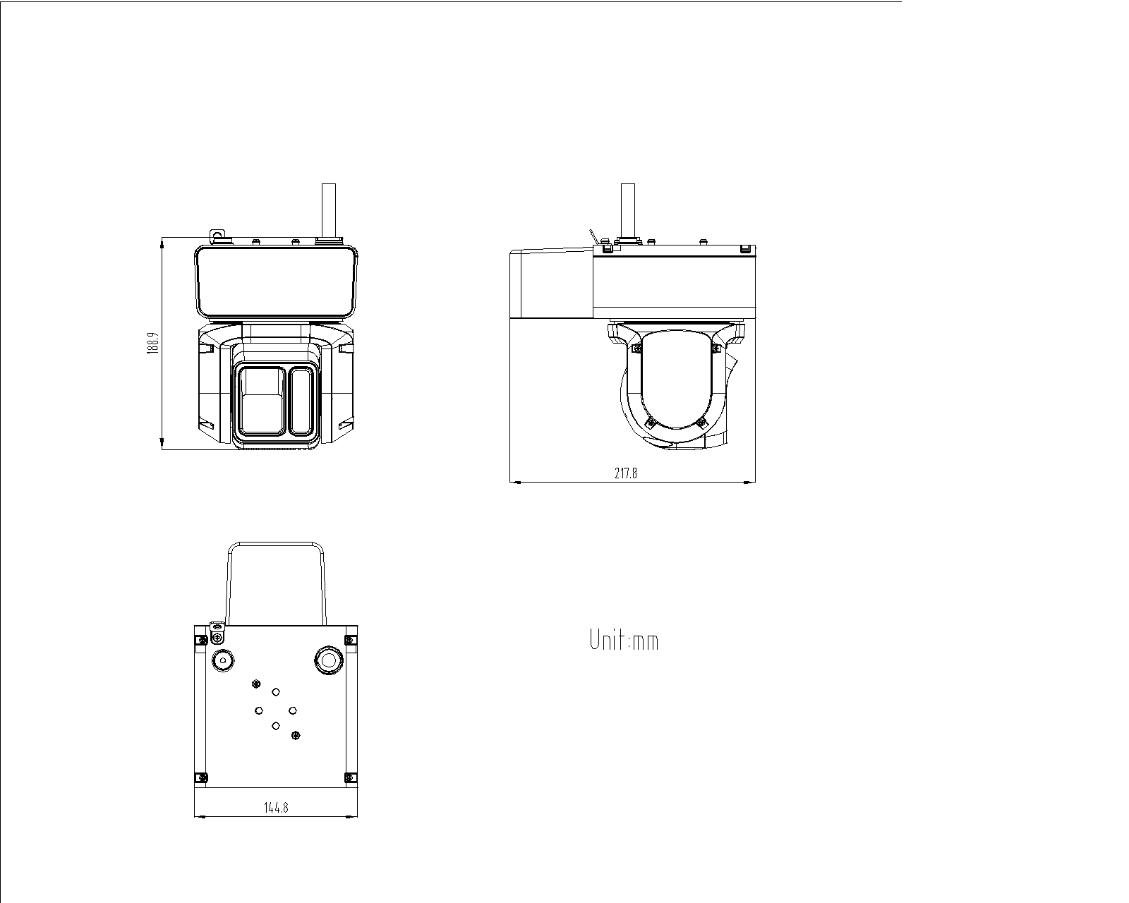 DS-2DF3C401BX-D/WL15產(chan) 品尺寸